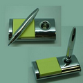 Desktop Magnetic Floating Pen w/ Memo Holder (Screen Printed)